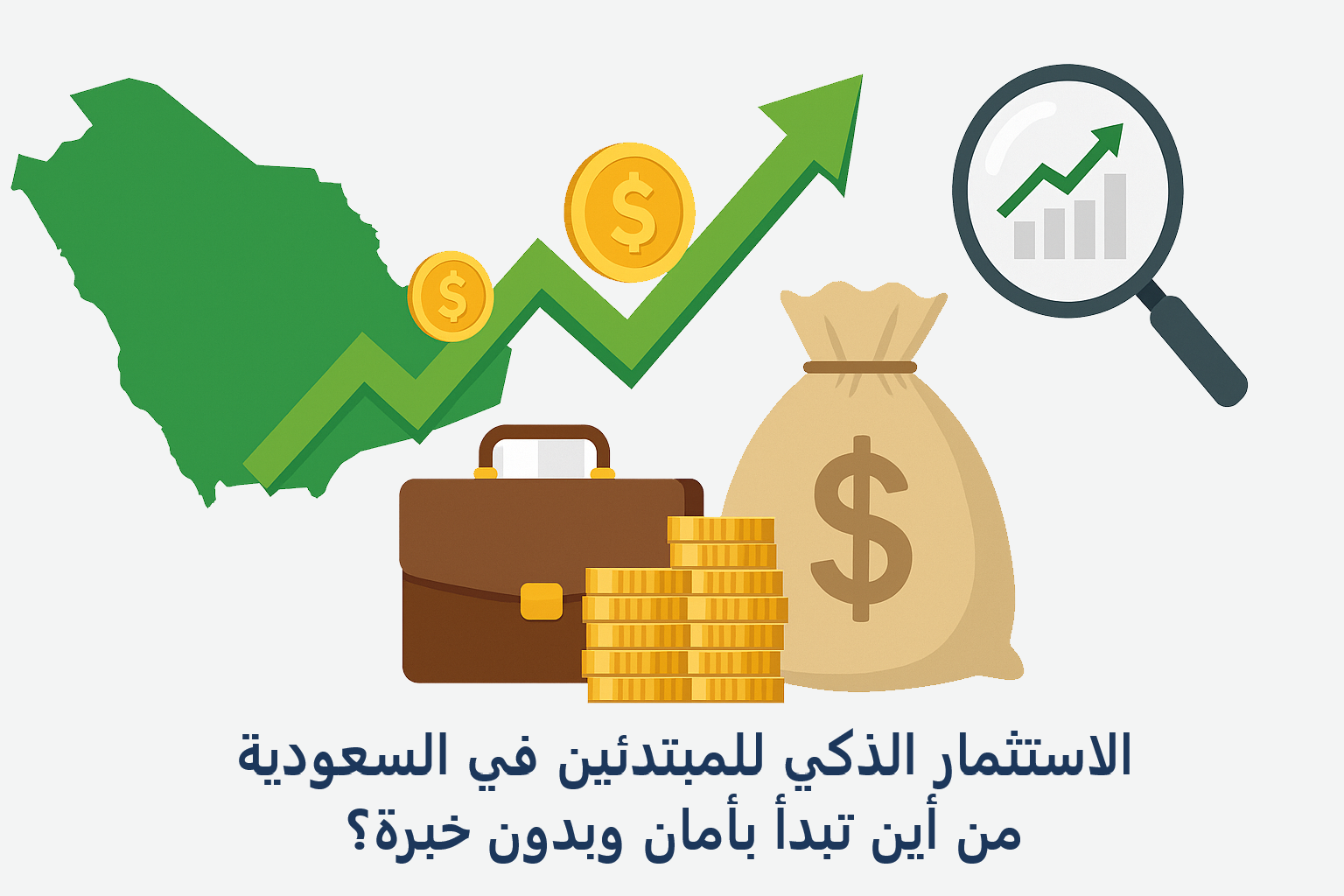 الاستثمار للمبتدئين في السعودية من أين تبدأ بأمان وبدون خبرة؟