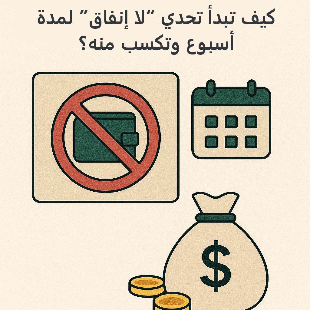 كيف تبدأ تحدي “لا إنفاق” لمدة أسبوع وتكسب منه؟